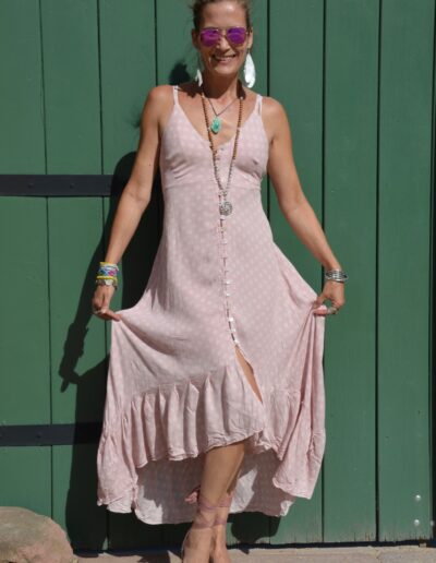 Trägerkleid Ibiza Style Rosa