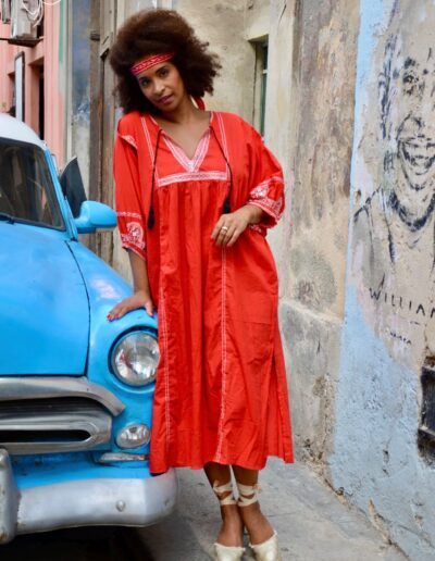 Boho Style Kleid Rot